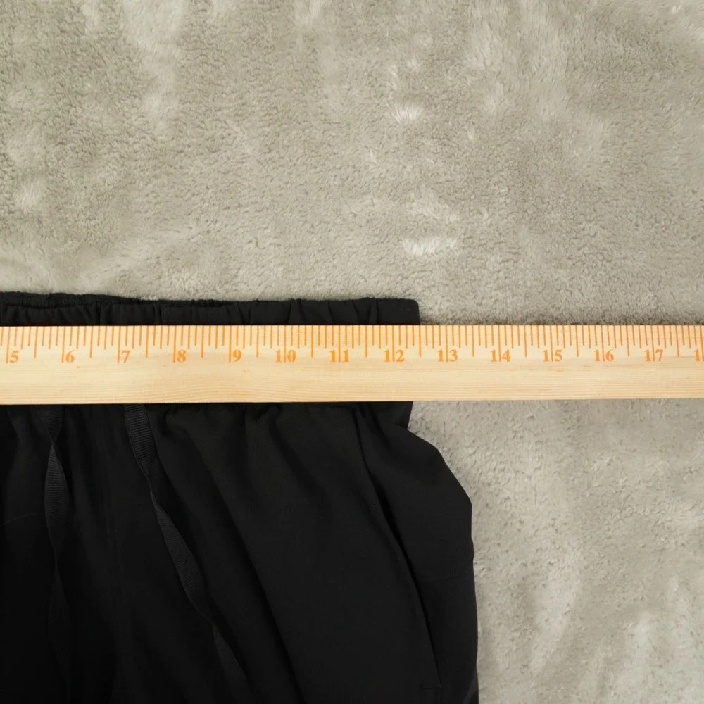 Lululemon On The Fly 7/8 Ankle Pants Size 2 Yoga Workout Black‎ Pockets Luxtreme